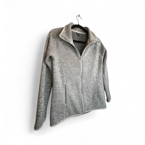 Eddie Bauer Charcoal Fleece Jacket - Picture 2 of 4